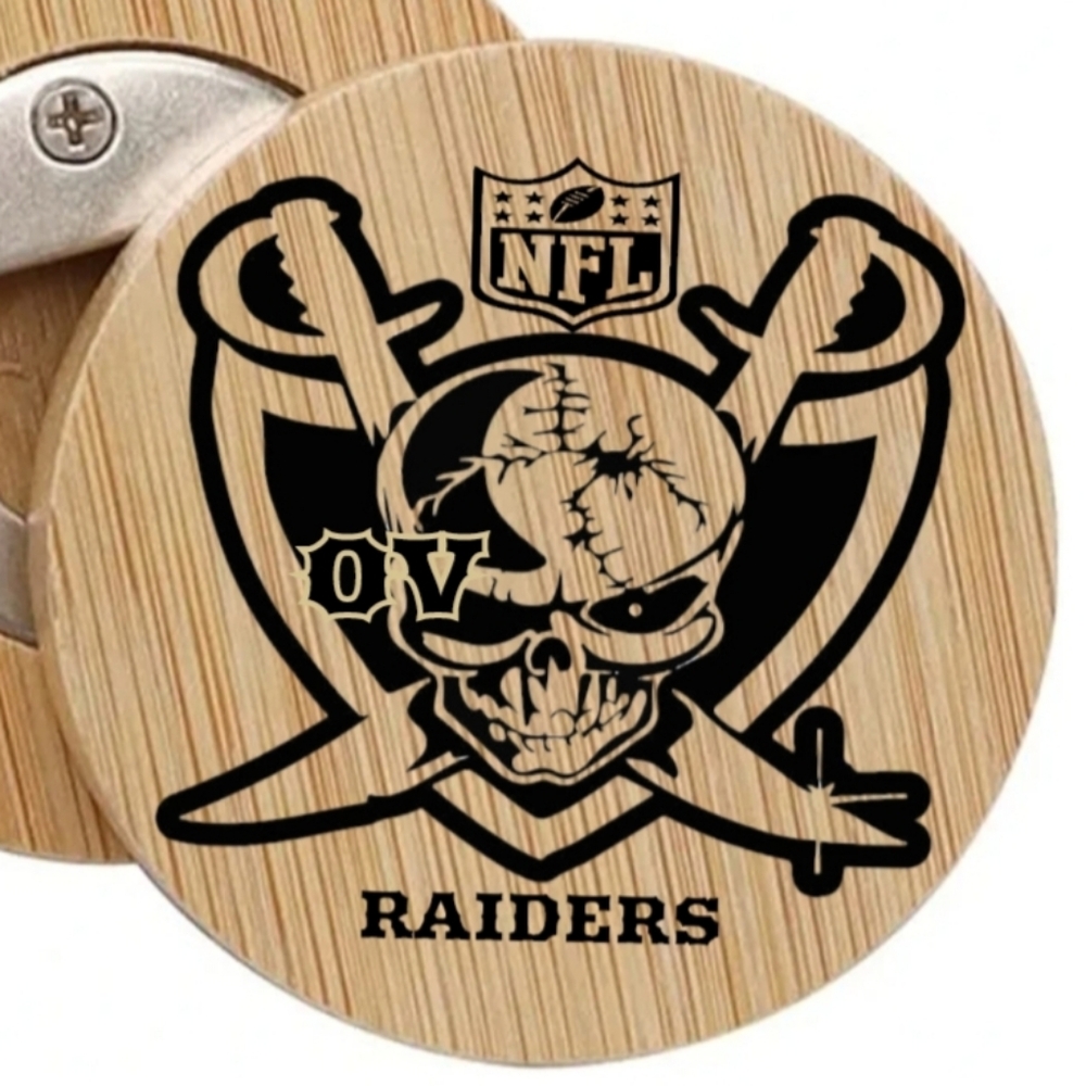 Raiders magnetic bottle opener